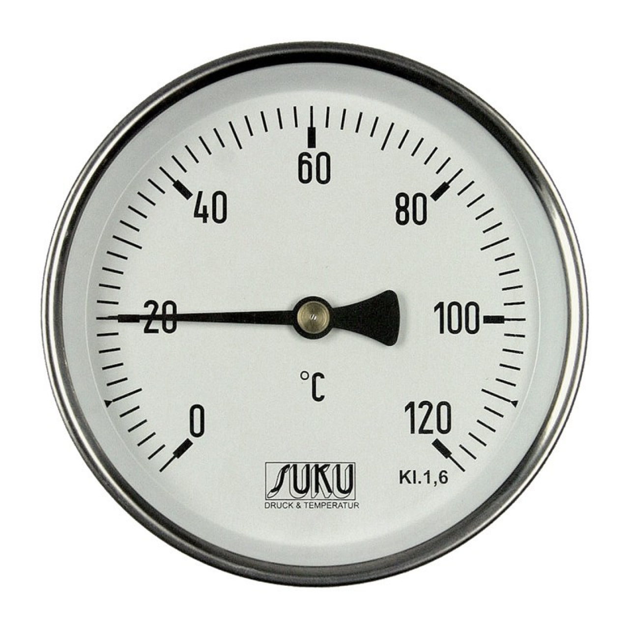01 біметалевий термометр - неіржавна сталь