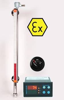 MLG30 - Ex-proof роликовий індикатор рівня з схваленням ATEX
